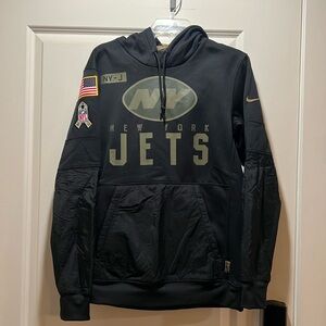New York Jets on field salute to service sweatshirt